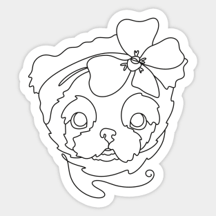 Cute puppy Sticker